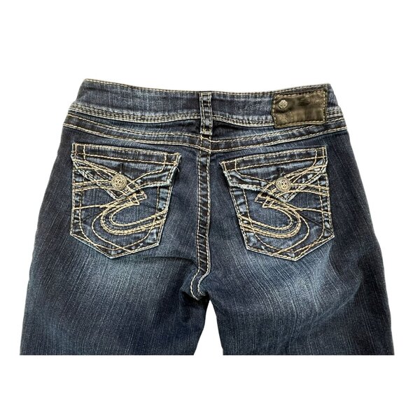 Silver Jeans Co. Suki Surplus Womens Bootcut Jeans W28/L32 Western Glove Works - Picture 8 of 11